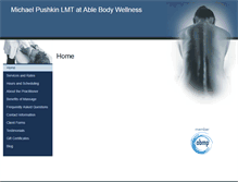 Tablet Screenshot of michaelpushkin.massagetherapy.com