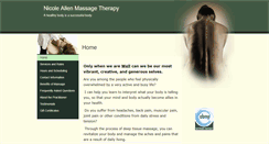 Desktop Screenshot of nicoleallen.massagetherapy.com