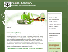 Tablet Screenshot of massagesanctuary.massagetherapy.com
