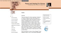 Desktop Screenshot of peaceandhealing.massagetherapy.com