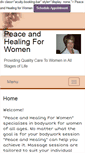Mobile Screenshot of peaceandhealing.massagetherapy.com