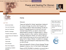 Tablet Screenshot of peaceandhealing.massagetherapy.com