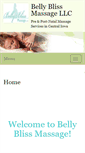 Mobile Screenshot of bellybliss.massagetherapy.com