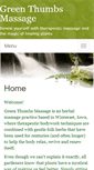 Mobile Screenshot of greenthumbs.massagetherapy.com