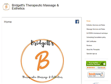 Tablet Screenshot of bridgetts.massagetherapy.com