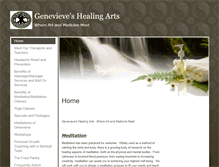 Tablet Screenshot of genevieve.massagetherapy.com