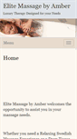 Mobile Screenshot of elitemassagebyamber.massagetherapy.com