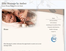Tablet Screenshot of elitemassagebyamber.massagetherapy.com