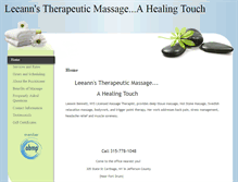 Tablet Screenshot of leeann.massagetherapy.com