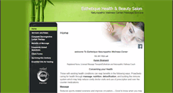 Desktop Screenshot of esthetique.massagetherapy.com