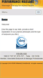 Mobile Screenshot of performance.massagetherapy.com