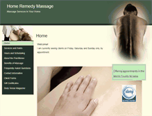 Tablet Screenshot of homeremedy.massagetherapy.com