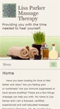 Mobile Screenshot of lisaparker.massagetherapy.com