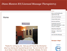 Tablet Screenshot of dblanton.massagetherapy.com