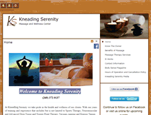 Tablet Screenshot of kneading-serenity.massagetherapy.com