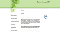 Desktop Screenshot of nancybowdenlmt.massagetherapy.com