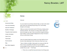 Tablet Screenshot of nancybowdenlmt.massagetherapy.com