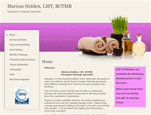 Tablet Screenshot of marissa.massagetherapy.com
