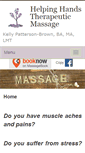 Mobile Screenshot of kpbrown.massagetherapy.com