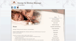 Desktop Screenshot of energy-in-motion.massagetherapy.com
