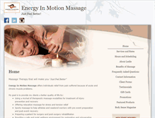 Tablet Screenshot of energy-in-motion.massagetherapy.com