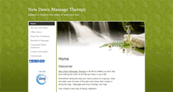 Desktop Screenshot of newdawn.massagetherapy.com