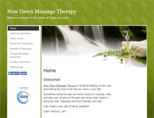 Tablet Screenshot of newdawn.massagetherapy.com