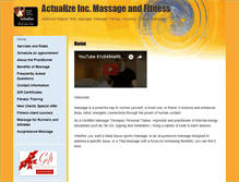 Tablet Screenshot of actualize.massagetherapy.com