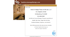 Desktop Screenshot of handson.massagetherapy.com