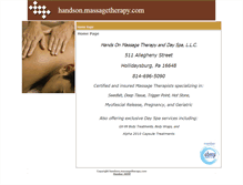 Tablet Screenshot of handson.massagetherapy.com