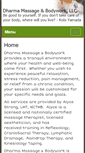 Mobile Screenshot of dharmamassage.massagetherapy.com