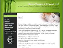 Tablet Screenshot of dharmamassage.massagetherapy.com