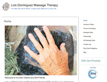 Tablet Screenshot of loisd.massagetherapy.com