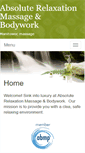 Mobile Screenshot of absoluterelaxation.massagetherapy.com