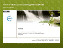 Tablet Screenshot of absoluterelaxation.massagetherapy.com