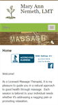 Mobile Screenshot of maryannnemeth.massagetherapy.com