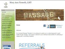 Tablet Screenshot of maryannnemeth.massagetherapy.com