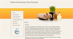 Desktop Screenshot of bodyworksspa.massagetherapy.com