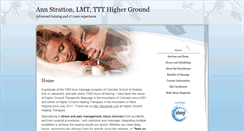 Desktop Screenshot of higherground.massagetherapy.com