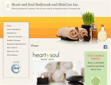 Tablet Screenshot of heartandsoulbodywork.massagetherapy.com