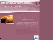 Tablet Screenshot of nicoledavis.massagetherapy.com