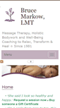 Mobile Screenshot of brucemarkow.massagetherapy.com