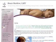 Tablet Screenshot of brucemarkow.massagetherapy.com