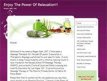 Tablet Screenshot of powerofrelaxation.massagetherapy.com