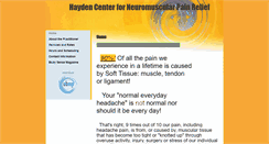 Desktop Screenshot of haydencenterneuromuscular.massagetherapy.com
