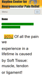Mobile Screenshot of haydencenterneuromuscular.massagetherapy.com