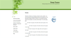 Desktop Screenshot of deeppeace.massagetherapy.com