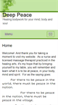 Mobile Screenshot of deeppeace.massagetherapy.com