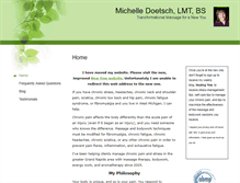 Tablet Screenshot of michelledoetsch.massagetherapy.com