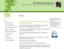 Tablet Screenshot of billkesterhealingarts.massagetherapy.com